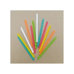 Guy Demarle Décors Réutilisables|Décors*12 Bougies longues multicolores 12 cm
