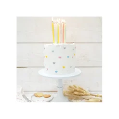 Guy Demarle Décors Comestibles|Décors En Sucre*12 Bougies longues pastel 12 cm