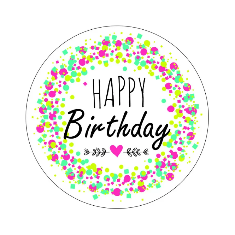 Guy Demarle Décors Comestibles|Décors En Sucre*24 disques Happy Birthday en azyme