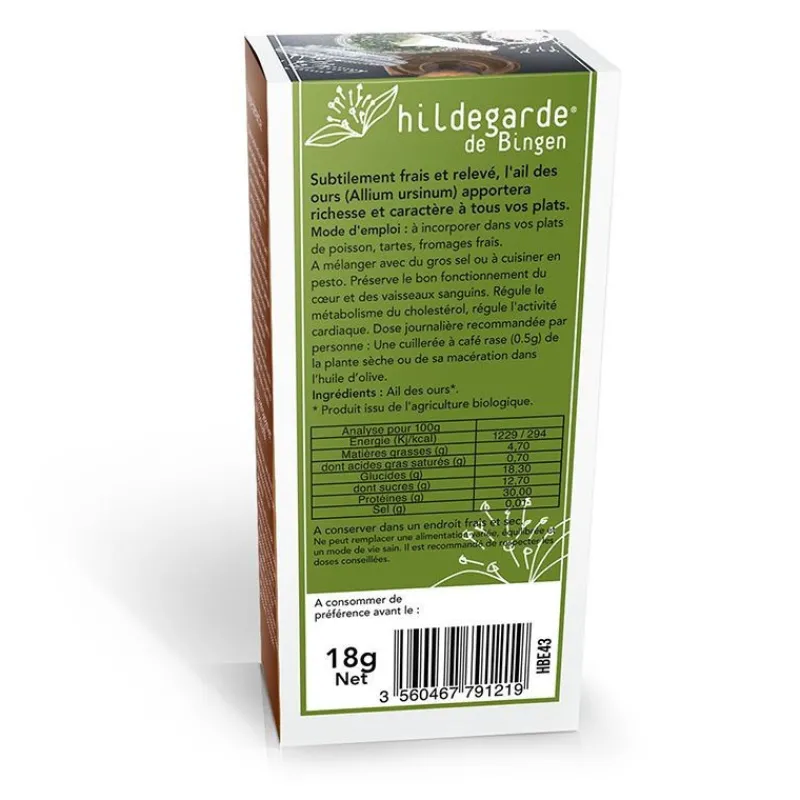 Guy Demarle Produits Bio|Épices Et Condiments*Ail des ours biologique 18 g