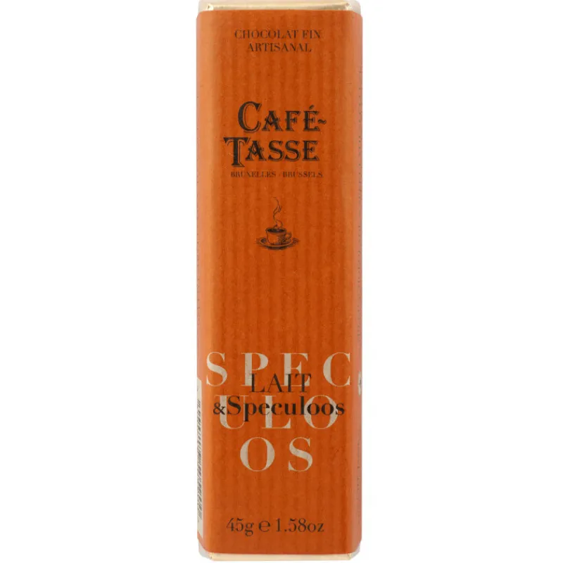Guy Demarle Chocolats Individuels|Décors Comestibles*Barre de chocolat au lait fourrée spéculoos 45g