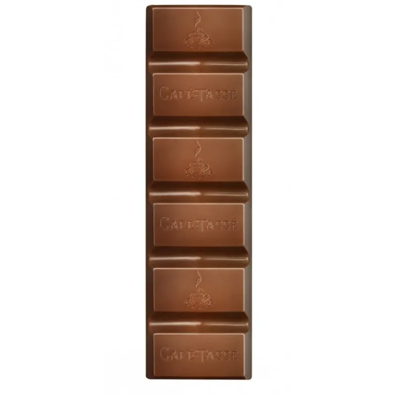Guy Demarle Chocolats Individuels|Décors Comestibles*Barre de chocolat au lait fourrée spéculoos 45g