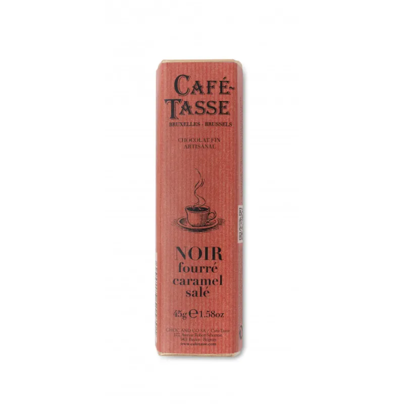 Guy Demarle Chocolats Individuels|Décors Comestibles*Barre de chocolat au noir fourrée caramel salé 45g