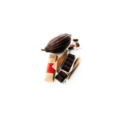 Guy Demarle Chocolats Individuels|Chocolats Et Pralinés*Barre de chocolat extra noir 77% aux éclats de fêves de cacao 45g