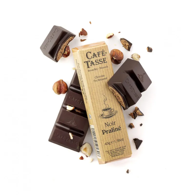 Guy Demarle Chocolats Individuels|Décors Comestibles*Barre de chocolat noir praliné 45g