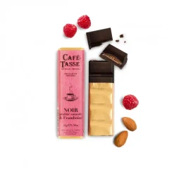 Guy Demarle Chocolats Individuels|Décors Comestibles*Barre de chocolat noir praliné framboise 45g