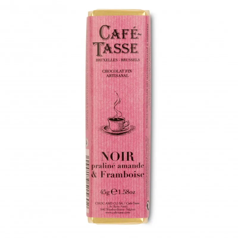 Guy Demarle Chocolats Individuels|Décors Comestibles*Barre de chocolat noir praliné framboise 45g