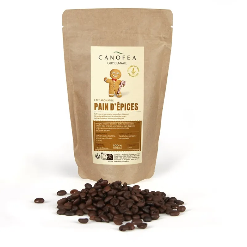 Guy Demarle Café En Grains|Machine À Café À Grain*Café en grains aromatisé pain d'épices Canofea 125g