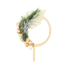 Guy Demarle Décors Comestibles|Décors En Sucre*Cake topper bois Couronne de Noël