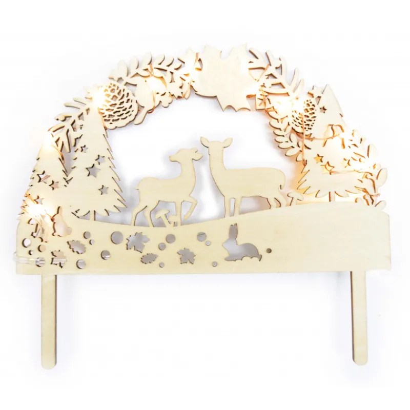 Guy Demarle Décors Réutilisables*Cake topper Led Forêt enchantée