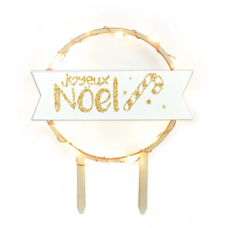 Guy Demarle Décors Réutilisables|Décors*Cake topper led Joyeux Noël