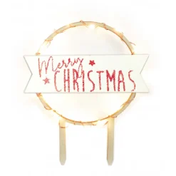 Guy Demarle Décors Réutilisables|Décors*Cake topper led Merry Christmas