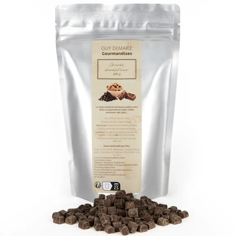 Guy Demarle Toppings|Chocolats Et Pralinés*Chunks de Chocolat noir - 250 gr