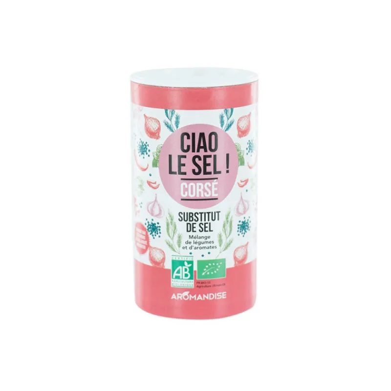 Guy Demarle Produits Bio|Épices Et Condiments*Ciao le sel ! Corsé - Substitut de sel, mélange de légumes et d'aromates bio, 70g