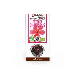 Guy Demarle Produits Bio|Fleurs Comestibles*Fleurs à croquer bio Pétales d’Hibiscus, 80g