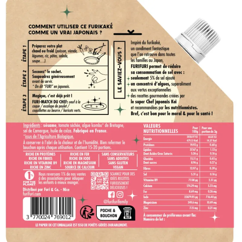 Guy Demarle Épices Et Condiments*Furikaké tomate 45g