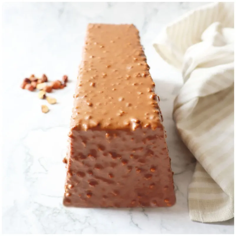 Guy Demarle Décors Comestibles|Décors En Sucre*Glaçage rocher chocolat au lait, noisettes et amandes 400g