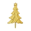 Guy Demarle Décors Réutilisables*Lot de 6 décorations: Sapins de Noël dorés