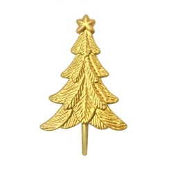 Guy Demarle Décors Réutilisables*Lot de 6 décorations: Sapins de Noël dorés