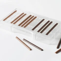 Guy Demarle Moules À Chocolats*Moule à chocolat - 18 demi-cigarettes, 8x85 mm (ou 9 cigarettes 3D)