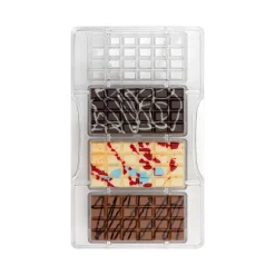 Guy Demarle Décors Réutilisables|Décors*Moule à chocolat: 4 petites tablettes
