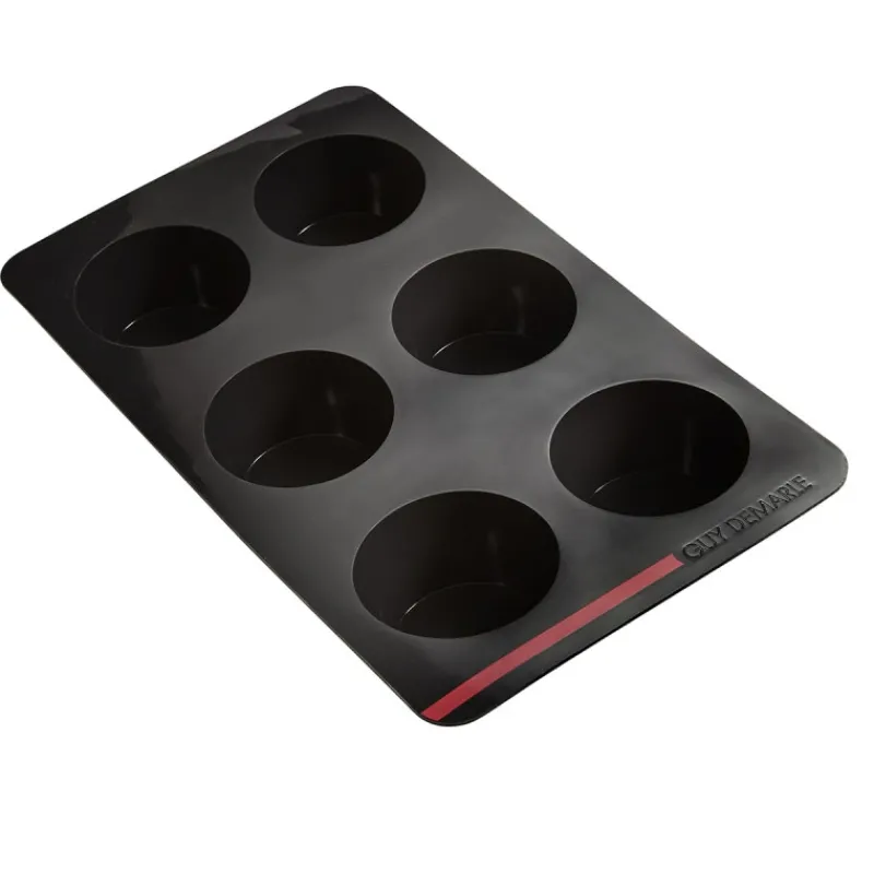 Guy Demarle Moule Bouchées Individuelles|Moules Multi-Empreintes*Moule 6 Muffins Droits OHRA®
