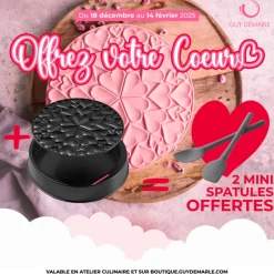 Guy Demarle Toiles De Cuisson|Tapis Décoratifs*Offre Saint-Valentin Pétale de Cœurs OHRA®