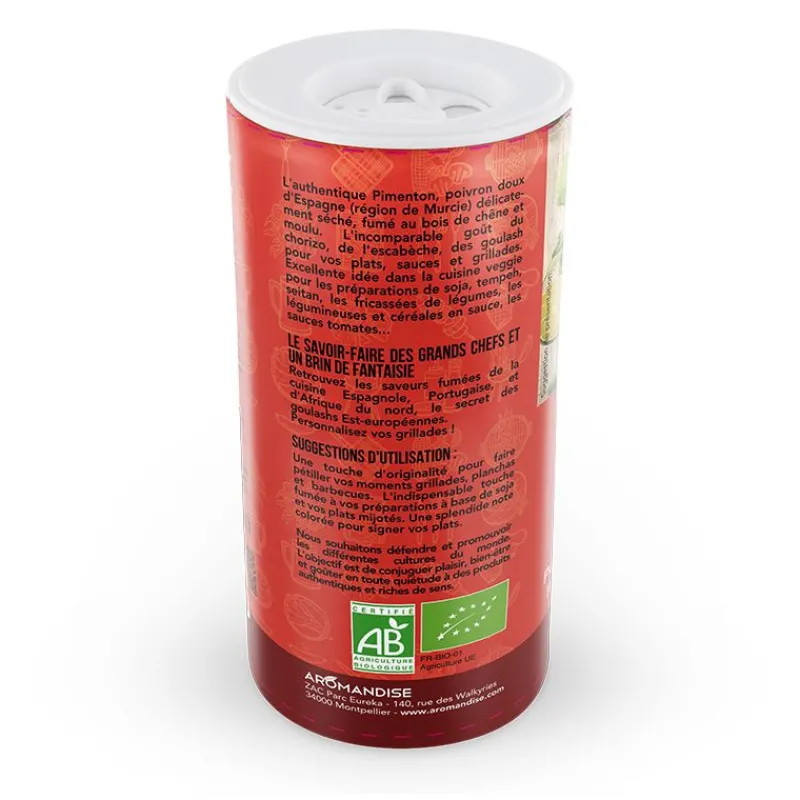 Guy Demarle Produits Bio|Épices Et Condiments*Paprika Fumé bio 60g