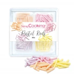 Guy Demarle Décors*Pastel Rods Mix - 60g décors sucrés