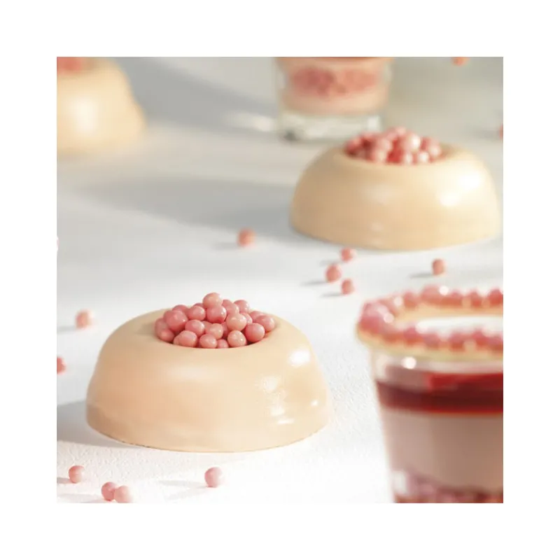 Guy Demarle Décors Comestibles|Décors En Sucre*Perles croustillantes chocolat Ruby 800g