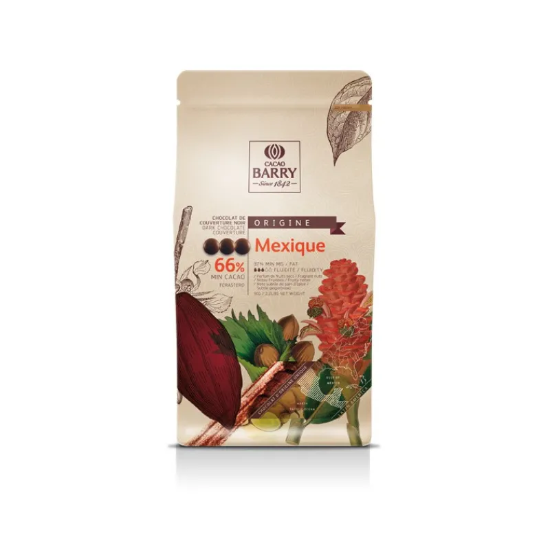 Guy Demarle Chocolats Et Pralinés|Pistoles De Chocolat*Pistoles de chocolat noir 66% Mexique 1 kg