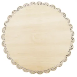 Guy Demarle Décors*Plat rond dentelle bois ø 29cm