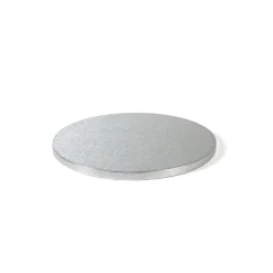 Guy Demarle Décors*Plateau rond argenté Diamètre 36cm