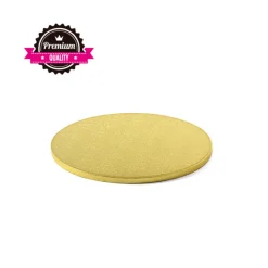 Guy Demarle Décors*Plateau rond doré Diamètre 26cm