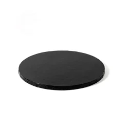 Guy Demarle Décors*Plateau rond noir Diamètre 25cm