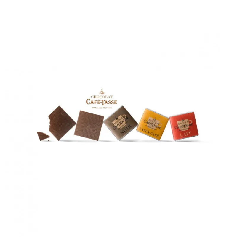 Guy Demarle Décors Comestibles|Décors En Sucre*Pochette 24 carrés de chocolat napolitains- 6 goûts 120g