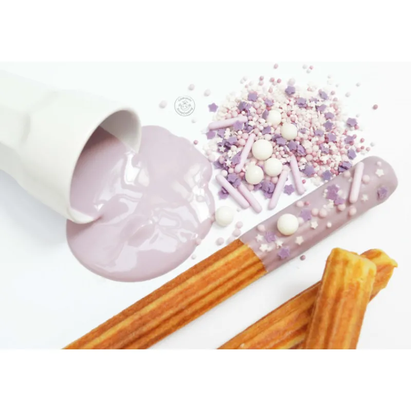 Guy Demarle Décors Comestibles|Décors En Sucre*Pot décors sucrés mix rods lilas 70g