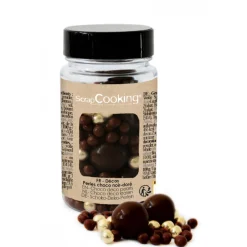 Guy Demarle Décors Comestibles|Décors En Sucre*Pot de décoration perles chocolat noir - doré