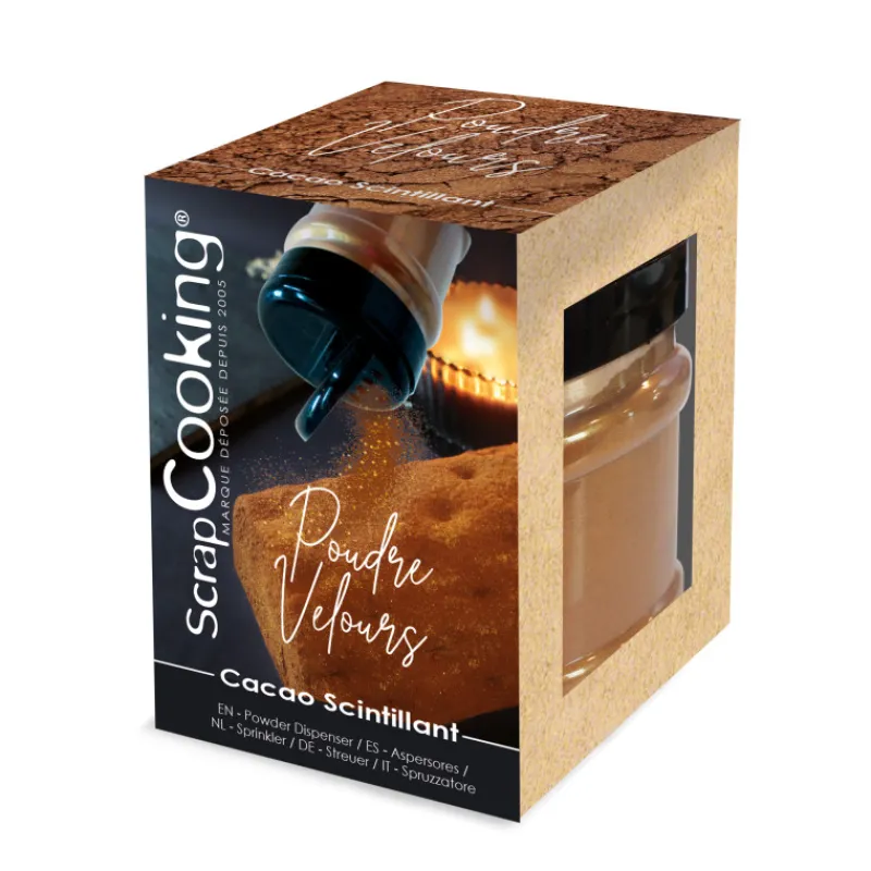 Guy Demarle Décors Comestibles|Décors En Sucre*Poudre velours cacao scintillant 80g
