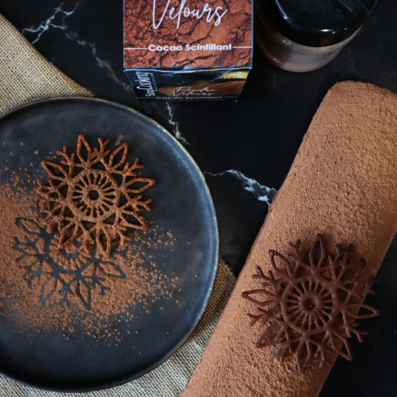 Guy Demarle Décors Comestibles|Décors En Sucre*Poudre velours cacao scintillant 80g