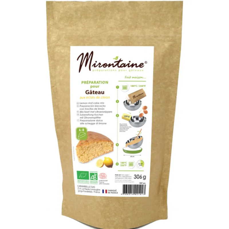 Guy Demarle Produits Bio|Préparations Culinaires*Préparation bio Gâteau éclats de citron