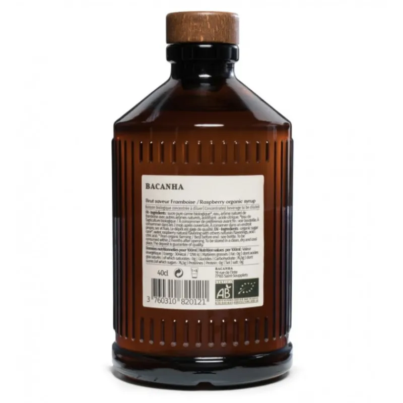 Guy Demarle Produits Bio|Sirops*Sirop de framboise brut - Biologique - 400 ml
