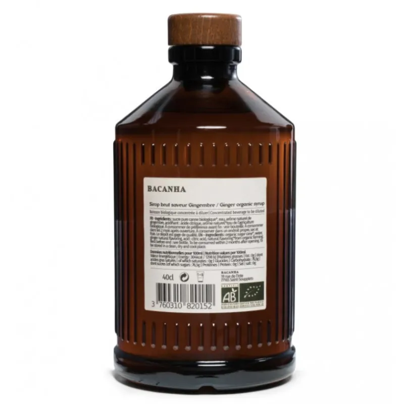 Guy Demarle Produits Bio|Sirops*Sirop de gingembre brut - Biologique - 400 ml