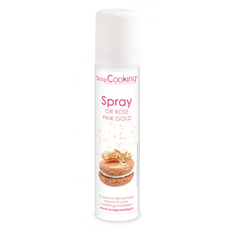 Guy Demarle Décors Comestibles|Décors En Sucre*Spray colorant or rose 75 ml