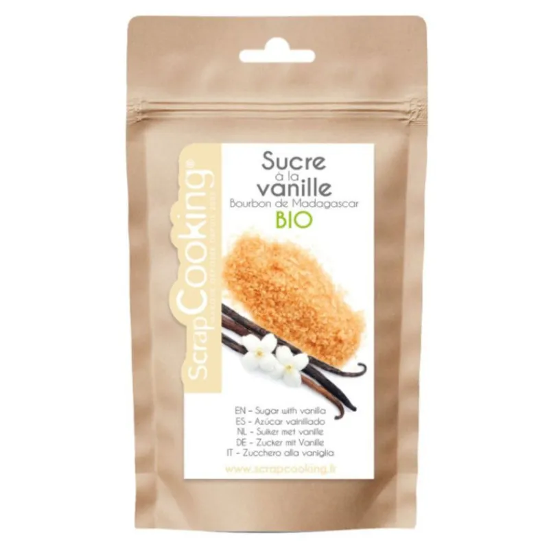 Guy Demarle Produits Bio|Toppings*Sucre à la vanille Bourbon de Madagascar BIO 50g